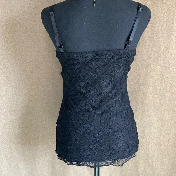 Maurice’s Elegant Black Lace Camisole Top Size M - Picture 2 of 6